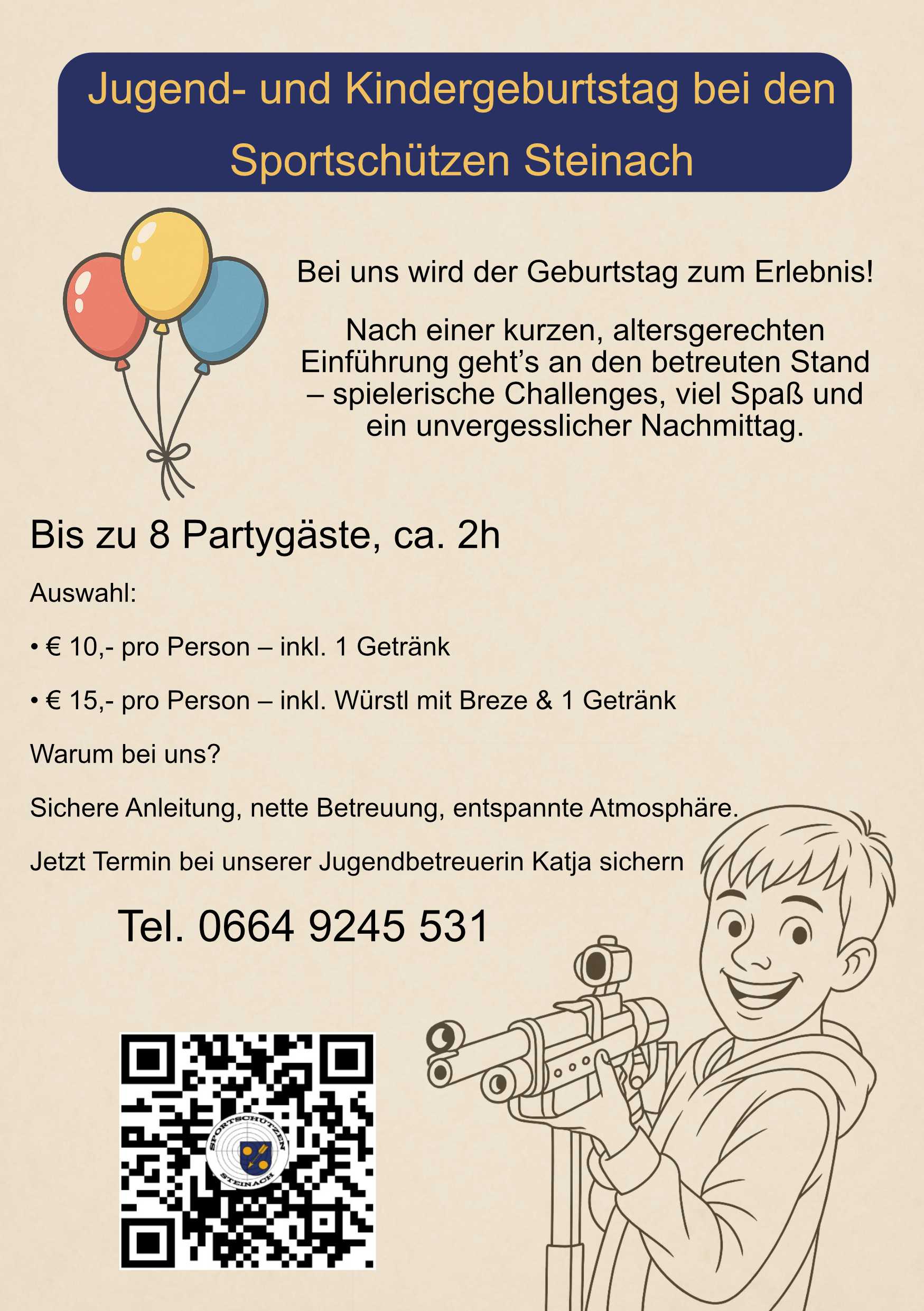 Jugend- und Kindergeburtstage